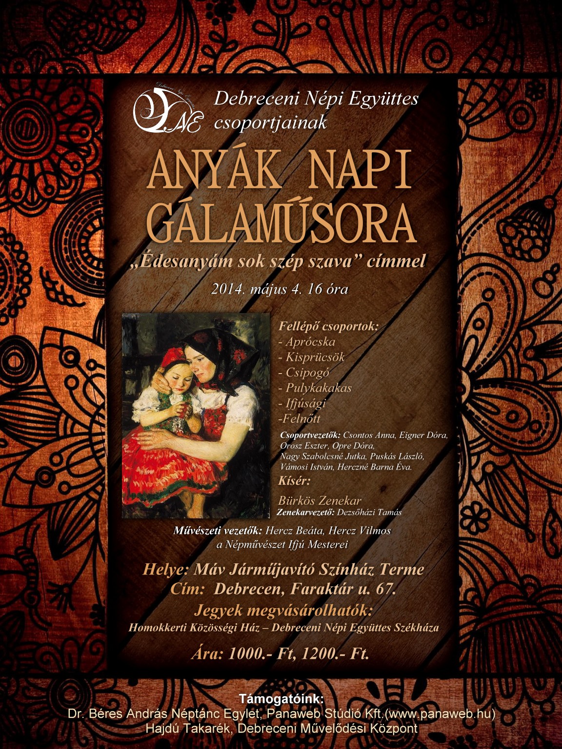 Anyák napi Gálaműsor a Debreceni Népi Együttessel
